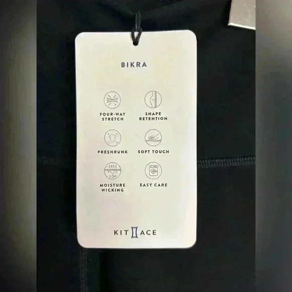 BNWT Kit Ace Kit Black  Fitted Leggings in Soft Bikra Fabric Size 0 - Picture 7 of 11
